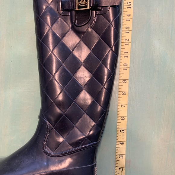 Sperry Top Siders US 7 Tall Black Rain boots Rubber boots - Picture 5 of 10